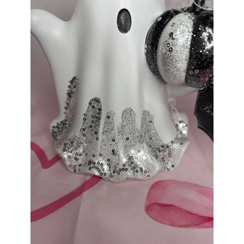 Halloween Bella Lux Ghost with Jeweled Bow